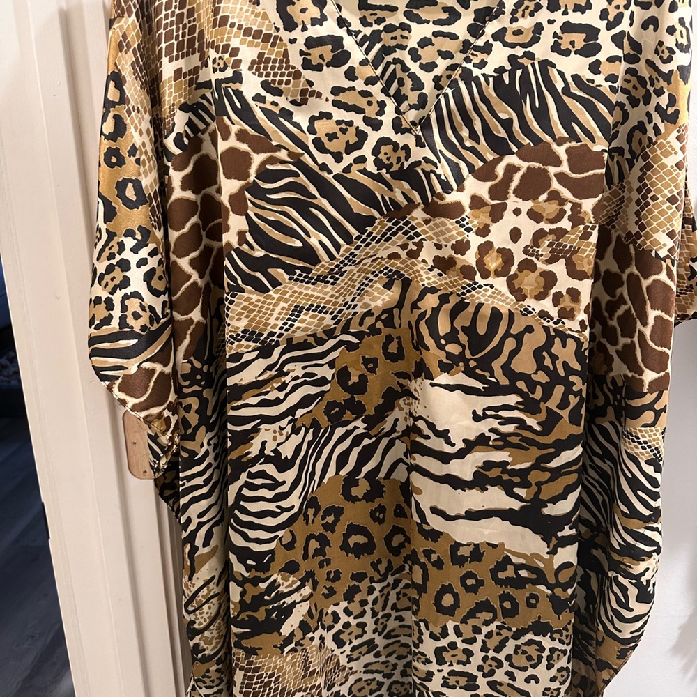 Midnight Velvet Leopard Print Top